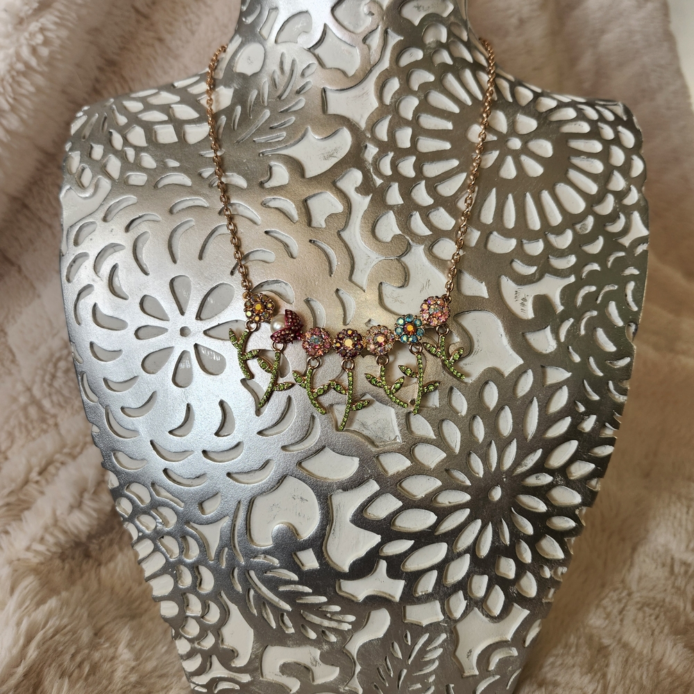Betsey Johnson Multicolor Floral Necklace - Picture 3 of 5